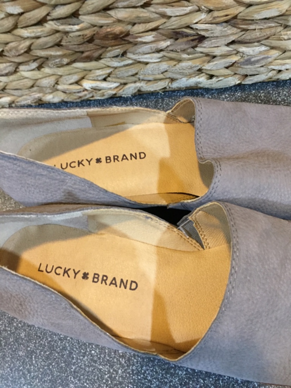 Lucky Brand Gray Suede Slip-On Shoes - Picture 11 of 12